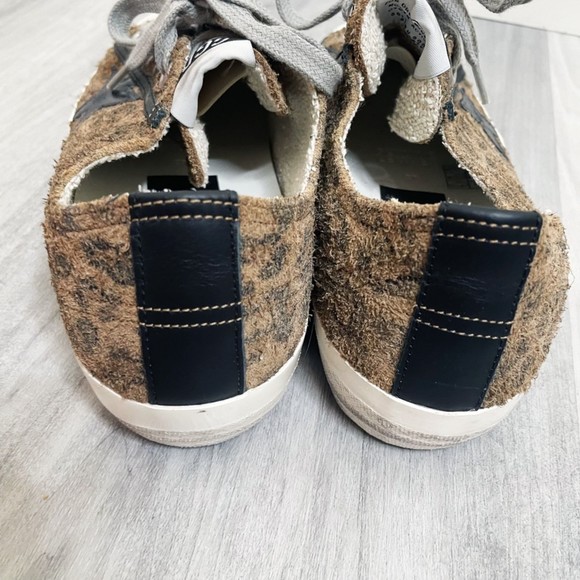 Golden Goose V Star Leopard Suede Sneakers - Picture 7 of 8